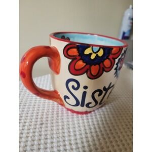 Glory Haus Laura Kirkland Sisters Always in Each Other's Hearts 16 oz Floral Mug